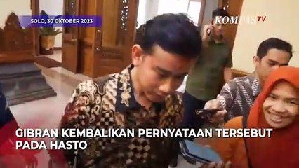 Gibran Jawab Hasto Soal Sebut Jokowi Tinggalkan PDIP Usai Dapat