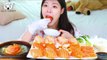 ASMR MUKBANG| Salmon Party(Sushi, Sashimi, Smoked, Noodles, Soy sauce), Horseradish.