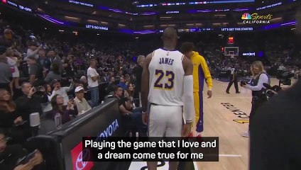 LeBron scores 27 points on 20th NBA anniversary