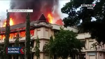 Pembakaran Enam Kantor Dinas Pemkab Jayapura Terekam CCTV