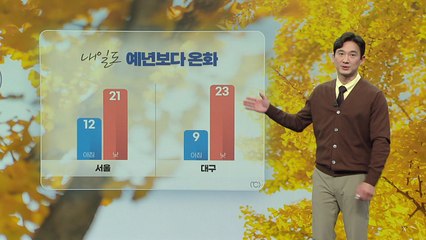[날씨] 내일 온화한 날씨...서울 낮 기온 20도·대구 23도 / YTN