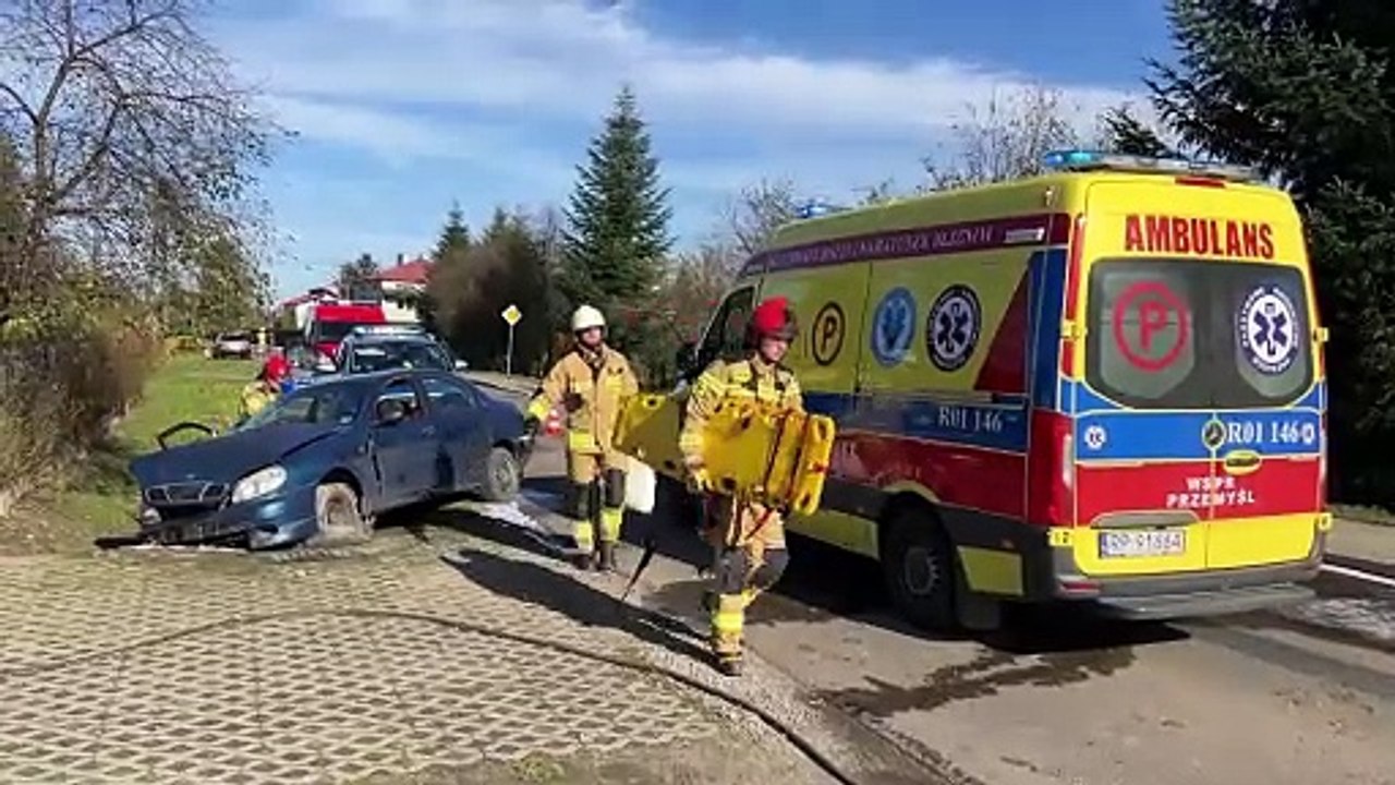Dwie osoby poszkodowane w wypadku