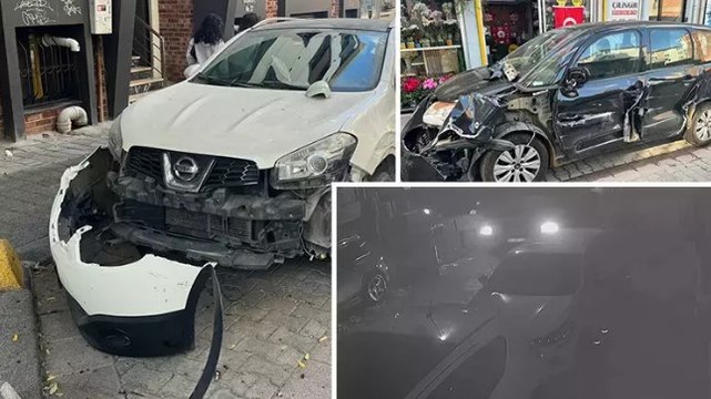 Kadıköy’de TIR, sokaktaki onlarca araca çarparak ilerledi