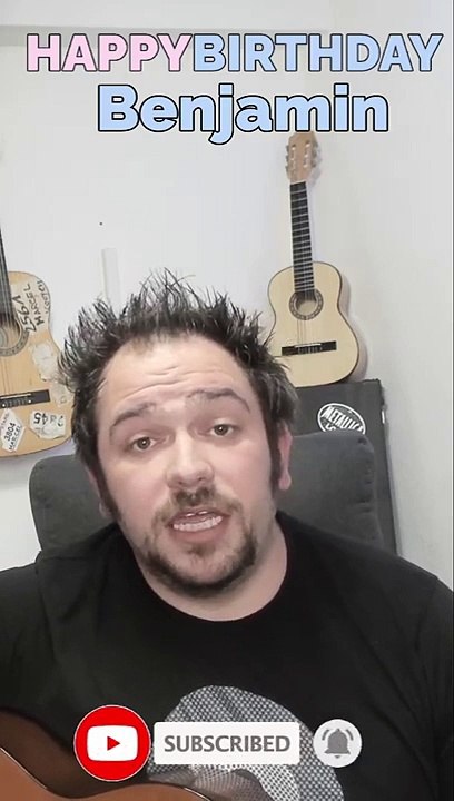 Happy Birthday, Benjamin! Geburtstagsgrüße an Benjamin