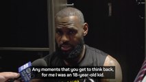 LeBron scores 27 points on 20th NBA anniversary