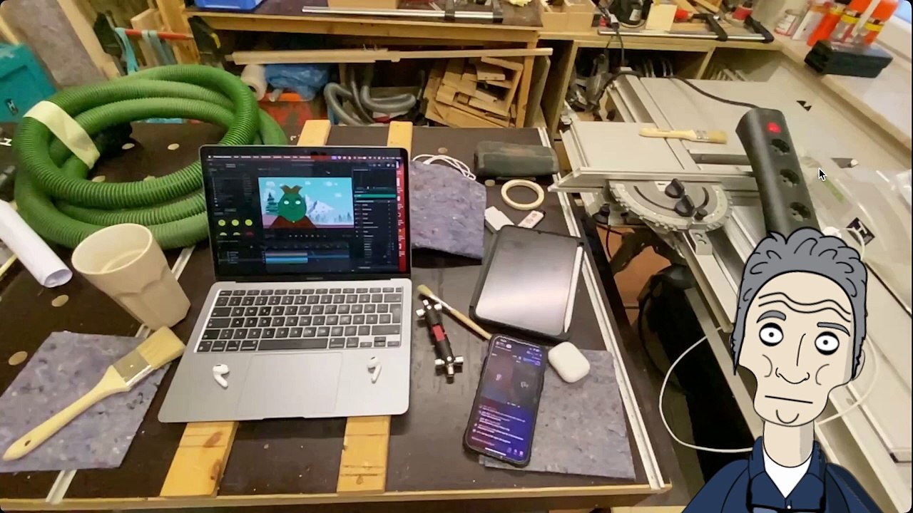 Mein Arbeitsplatz zum Produzieren