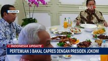 Tiga Bacapres Anies, Ganjar dan Prabowo Penuhi Undangan Makan Siang Bersama Presiden Jokowi