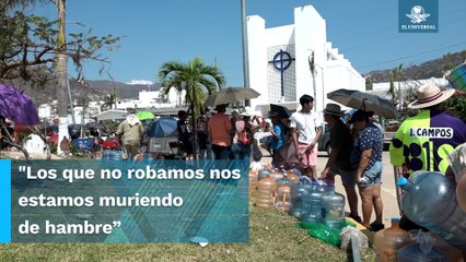 Acapulqueños claman por ayuda; continúan los saqueos tras huracán Otis