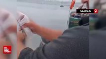 Samsun’da balıkçıların oltasına camgöz köpekbalığı takıldı