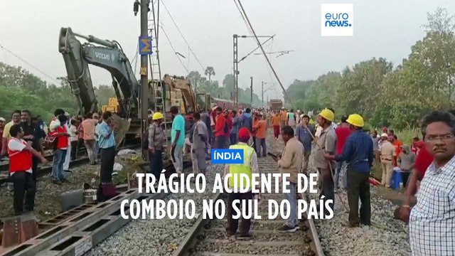 Colisão de dois comboios na Índia mata 13 pessoas e deixa 25 feridas