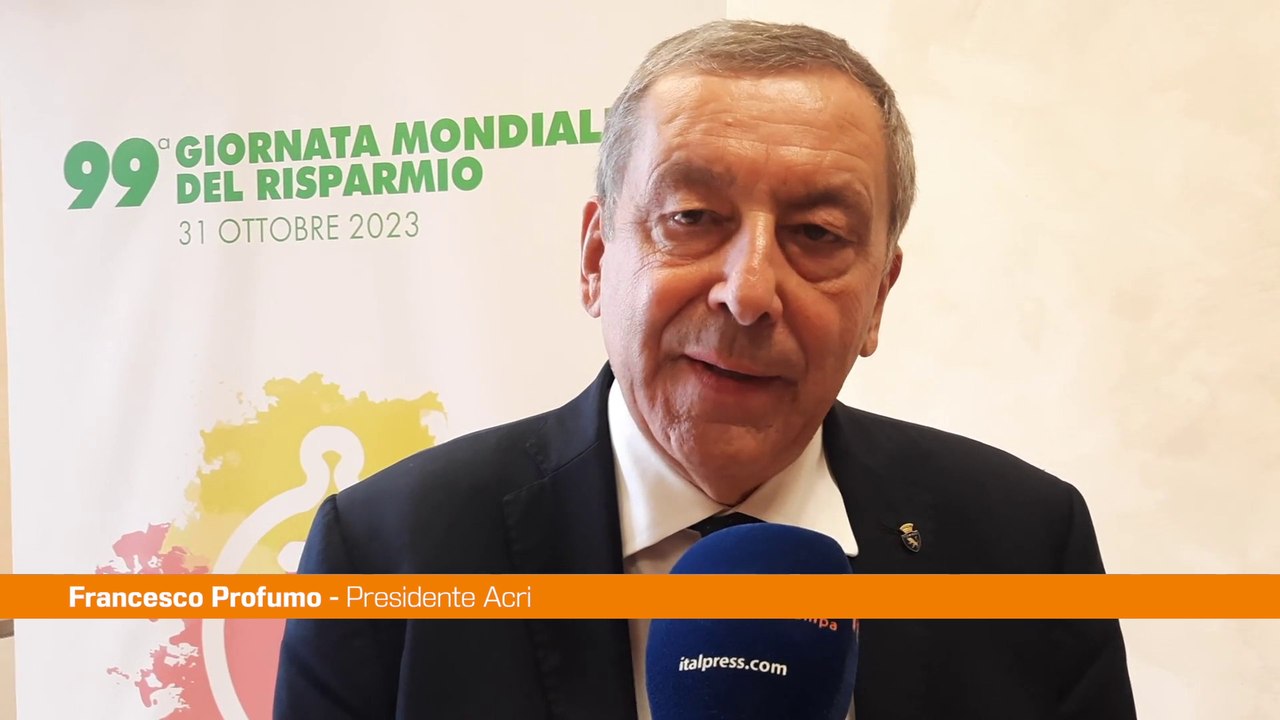 Profumo "Buona propensione al risparmio tra i giovani"