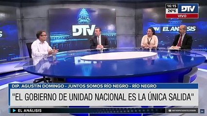 Agustín Domingo, diputado de Juntos Somos Rio Negro, señaló: "Es la única salida"