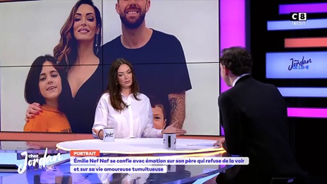 Emilie Nef Naf révèle que son ex et père de ses enfants, Jérémy Menez, est de nouveau en couple. Emission "Chez Jordan", sur C8