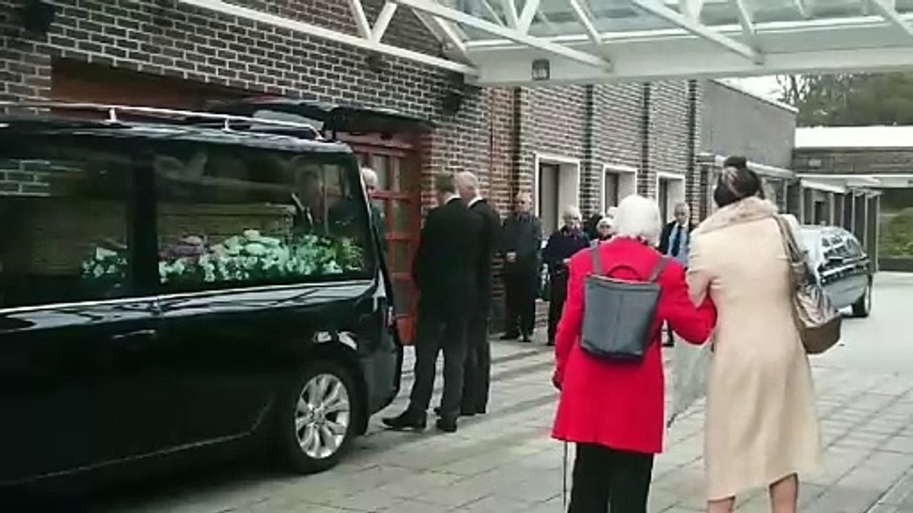 Friends and Family gather for Eunice Forehead's funeral after she died aged 109