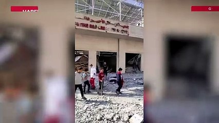 İsrail, Filistin Kızılayı'na ait depoları bombaladı