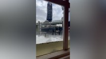 Pub shares footage of water creeping up window amid more flooding
