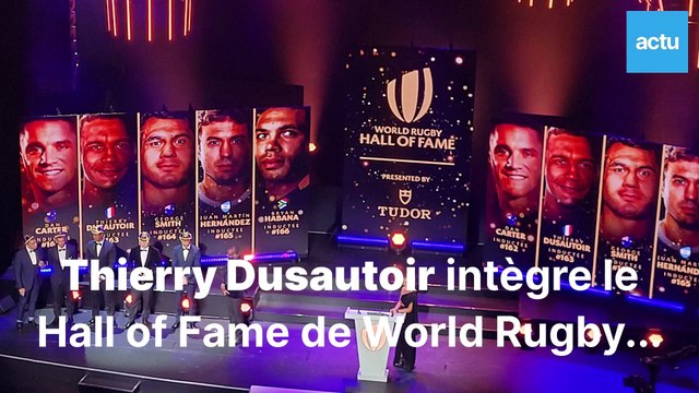 World Rugby Awards 2023. Thierry Dusautoir fait son entrée au Hall of Fame des joueurs de légende