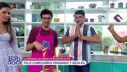 La Batidora agasajó a Nicolás Suárez y Fernando