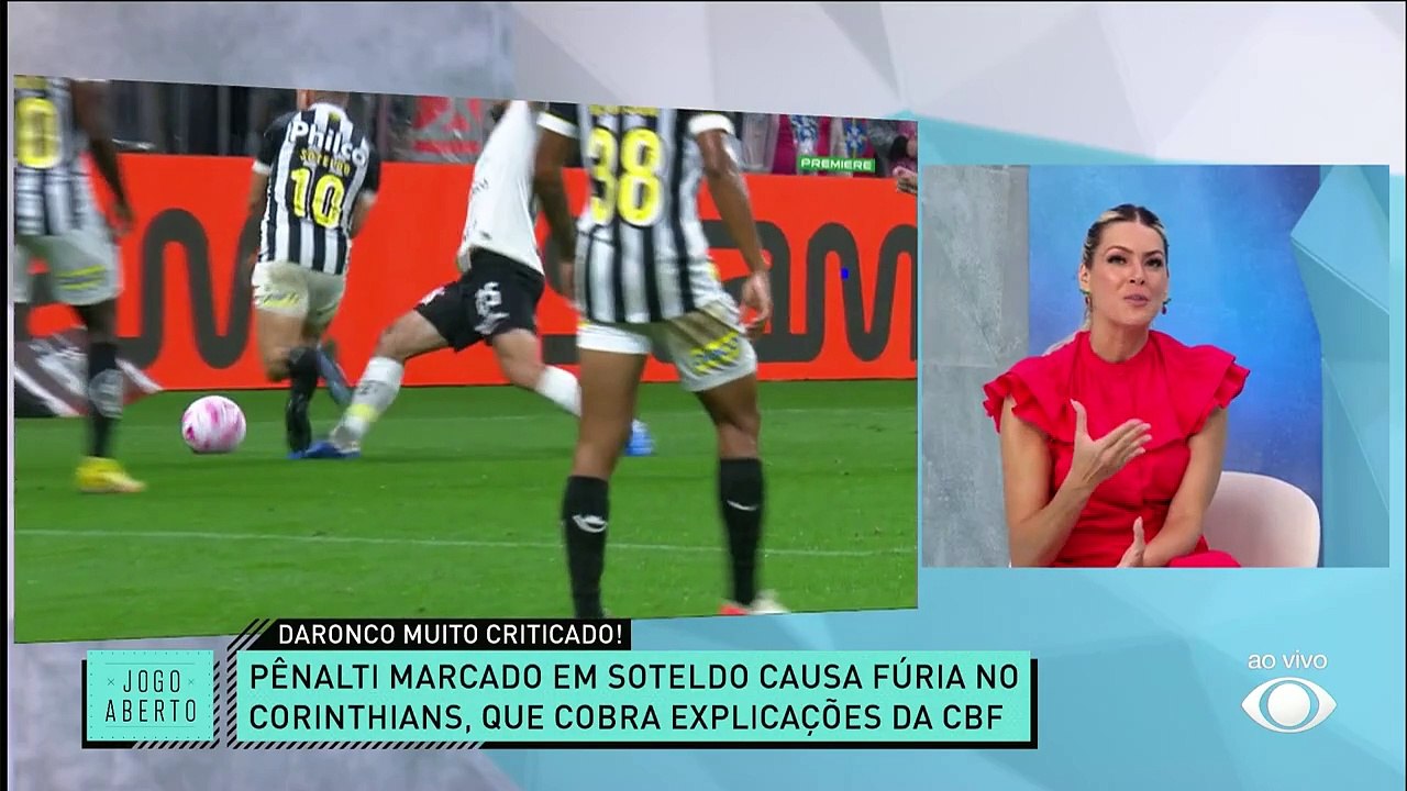 Corinthians X Santos: Renata Fan e Denilson analisam atuação dos times e debatem decisões da arbitragem no clássico