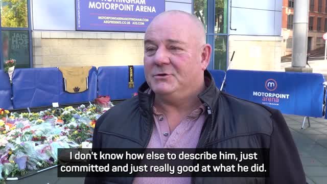 Fans pay respects after tragic death of Panthers' Johnson