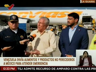 Venezuela envía ayuda humanitaria a México para atender emergencia tras el paso del huracán Otis