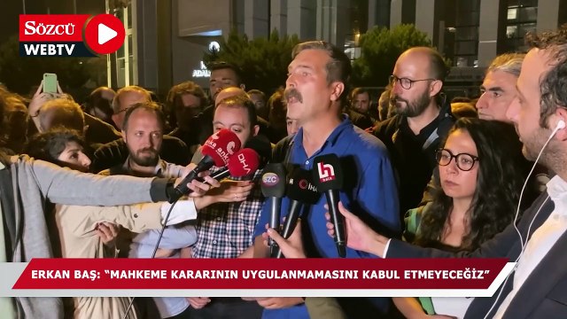 Erkan Baş İstanbul Adalet Sarayı önünde açıklama yaptı