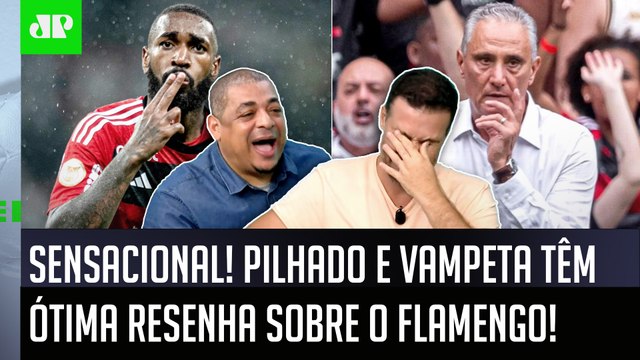 É SÉRIO, PÔ! Ele tá ACHANDO que o Flamengo... OLHA como Pilhado e Vampeta RESENHARAM AO VIVO!