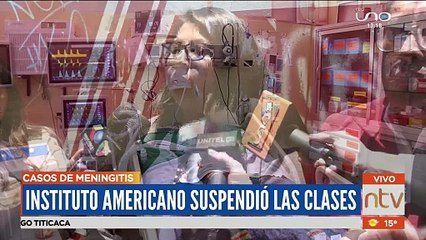 Colegio suspende clases por casos de meningitis