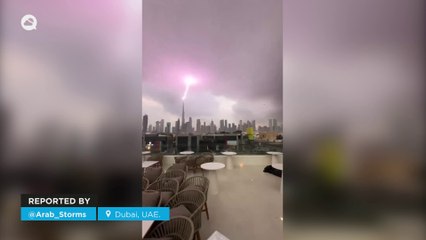 Intense Thunderstorm Strikes Dubai ☁️ – No Damage Reported