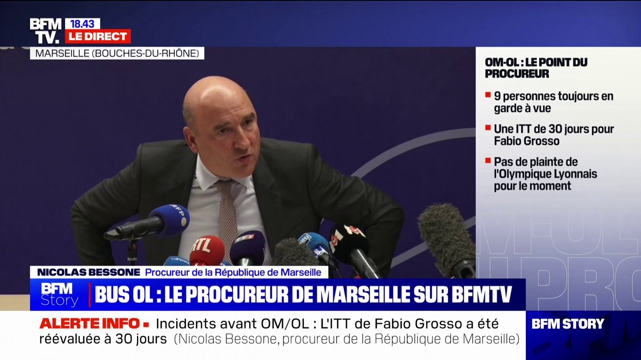 Caillassage du bus de l'OL: ouverture d'une enquête pour "violences volontaires en réunion avec préméditation"