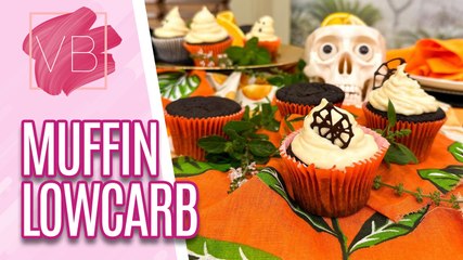Receita deliciosa de Muffin Chocolatudo LOWCARB com ganache de laranja - Você Bonita (30/10/2023)