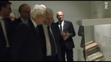 下载视频: Mattarella all'inaugurazione della mostra 