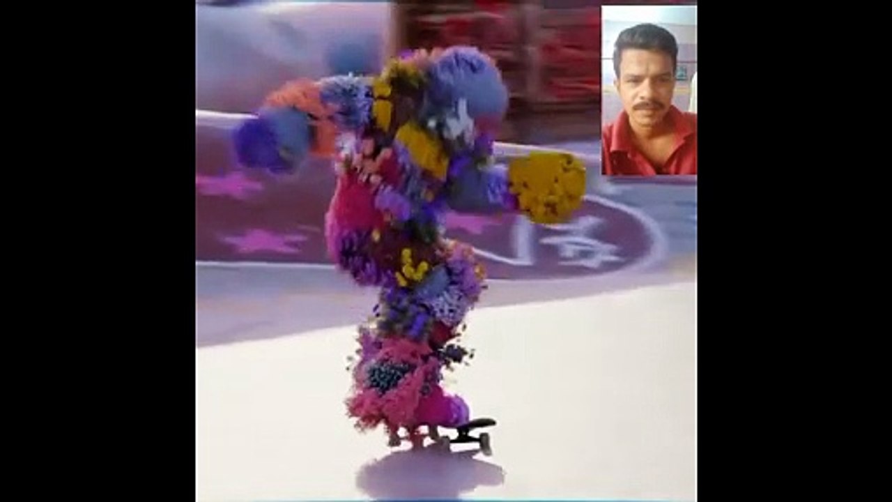Skating with Flowers 