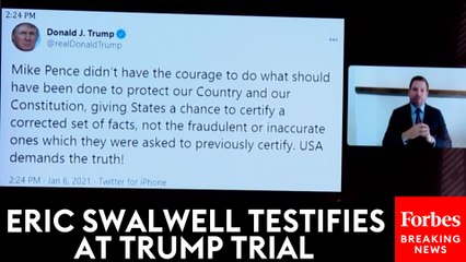 BREAKING NEWS: Eric Swalwell Testifies In Colorado Trial That Could Block Trump From 2024 Ballot