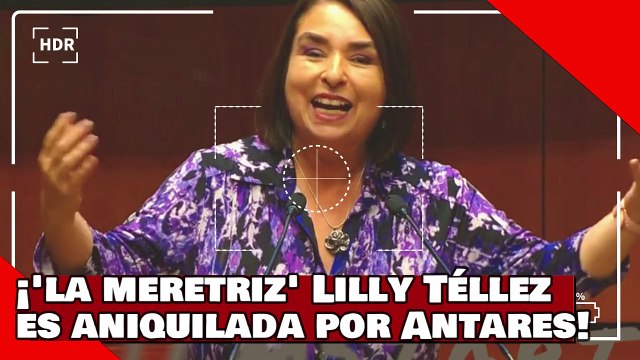 VEAN! ¡Lilly Téllez, la burra meretriz del Sr. X. es aniquilada por Antares por lepera y mentirosa!
