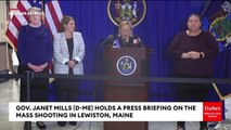 Maine Gov. Janet Mills Details Next Steps Following Deadly Mass Shooting In Lewiston, ME