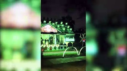 Couple spend £24k to turn their house into a spooky Halloween lightshow
