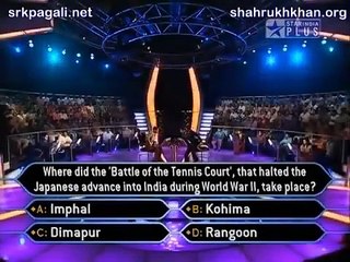 KBC Kaun Banega Crorepati with Shahrukh Khan episode 22