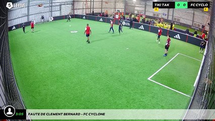 Faute de Clement Bernard - FC Cyclone