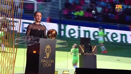 Aitana Bonmatí: "Gracias Laporta por apostar por nosotras cuando nadie creía"