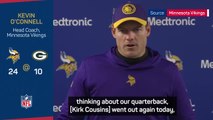 O'Connell backs Cousins after suffering season-ending injury