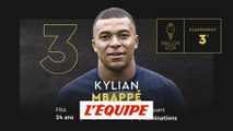 Mbappé, classé à la 3e place - Foot - Ballon d'oR