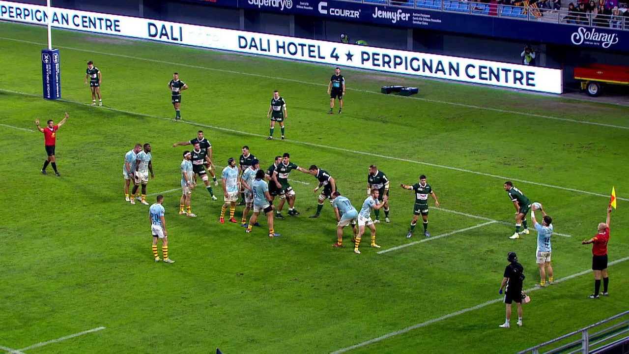 TOP 14 - Essai de Tuilagi POSOLO (USAP) - USA Perpignan - Section Paloise - Saison 2023-2024