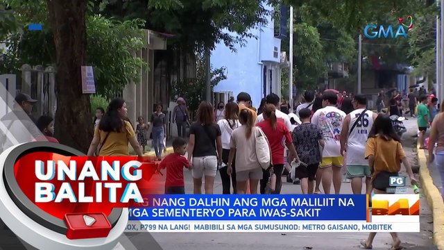 DOH: Huwag nang dalhin ang mga maliliit na bata sa mga sementeryo para iwas-sakit | UB
