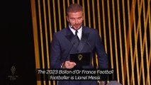 Lionel Messi wins the 2023 Ballon d'Or