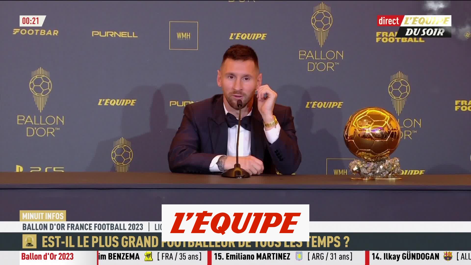 Messi : «Il y a eu beaucoup de choses bien» à Paris - Foot - Ballon d'Or -  Vidéo Dailymotion