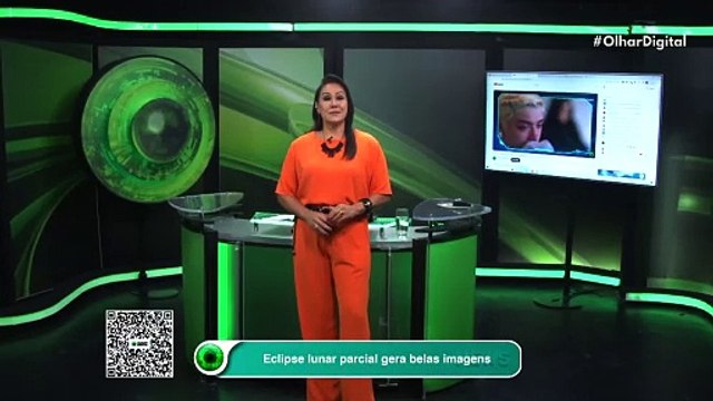 Eclipse lunar parcial gera belas imagens