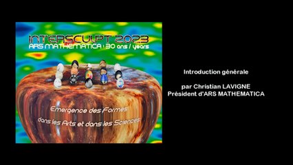 INTERSCULPT 2023 - Présentation par Christian LAVIGNE