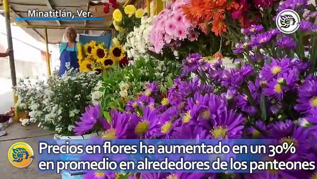 Precios en flores ha aumentado en un 30% en promedio en alrededores de los panteones municipales
