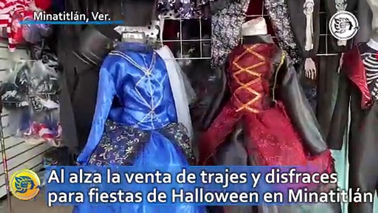 Al alza la venta de trajes y disfraces para fiestas de Halloween en Minatitlán